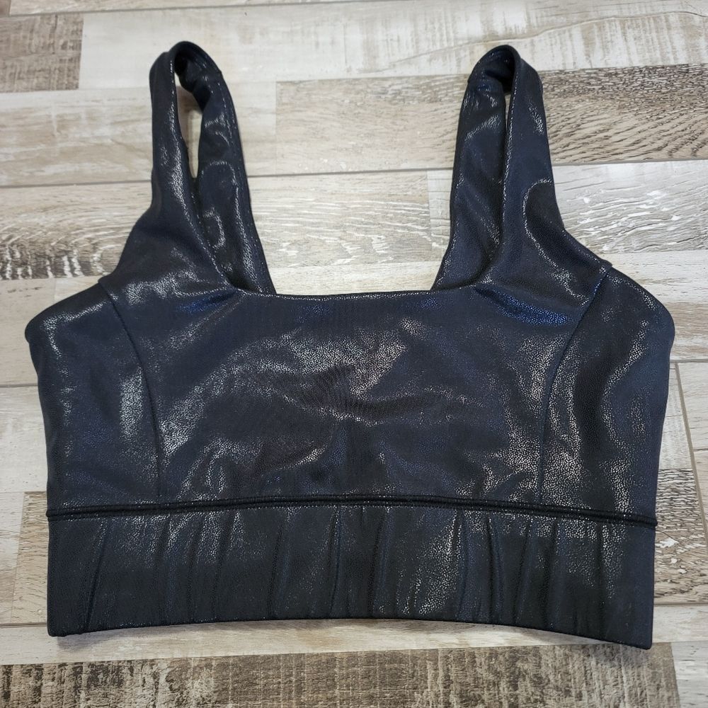 IVL Collective Power Sports Bra Black Shimmer Size 8/Medium